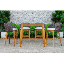 Classy Design Polyethylene Rattan Outdoor Patio Garden Bar Set Wicker Furniture